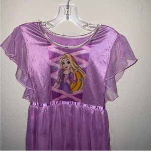 Disney princess Rapunzel tangled pajama dress kids size 8